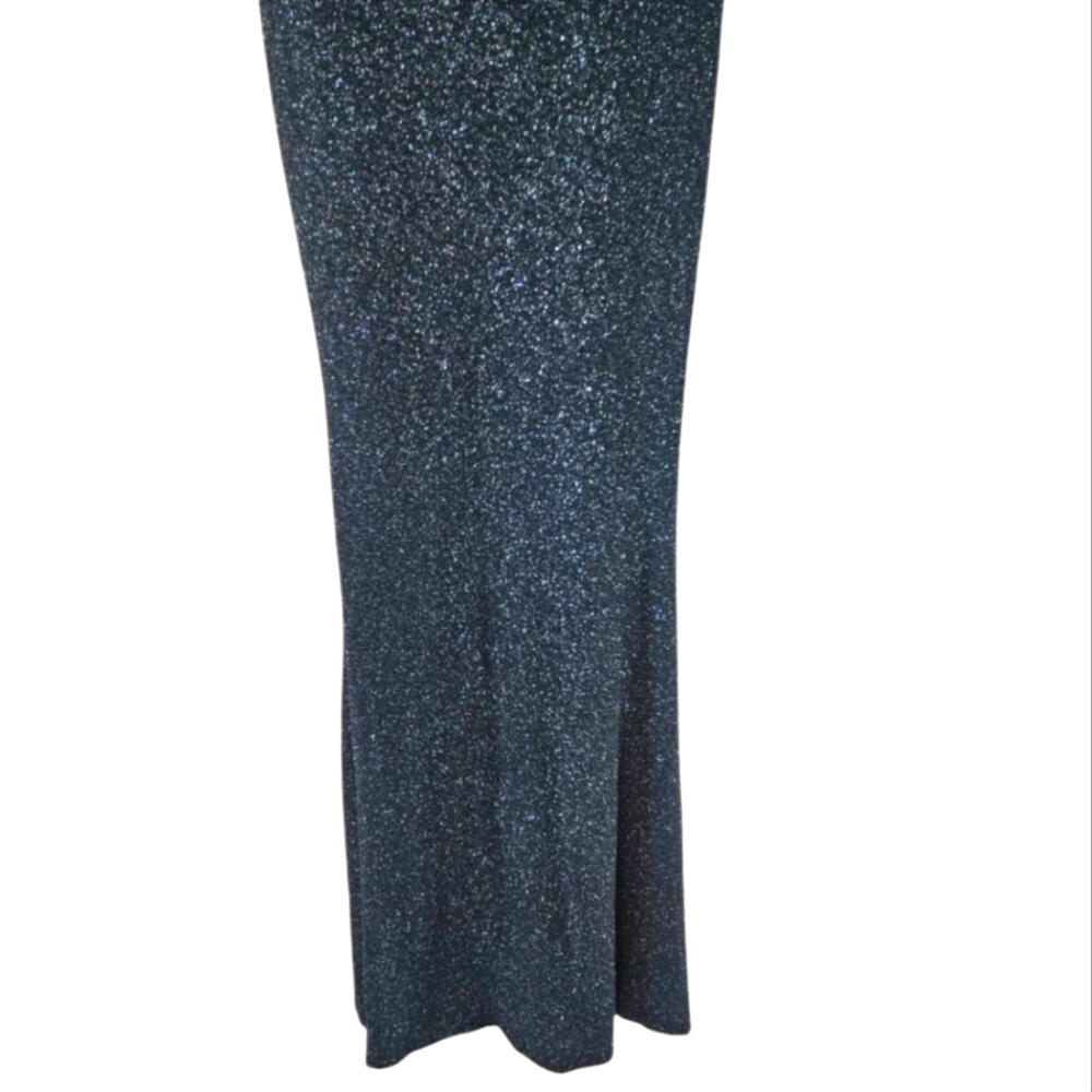 NWT - Windsor - Teal Glittering Evening Gown - Size Medium - Picture 8 of 13